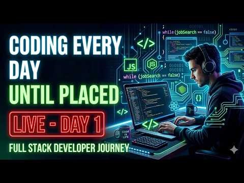 Coding Until I Get Placed 💻 | Full Stack Web Development Live | MERN| React | Codemino