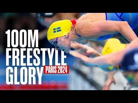 World Record Holder Sarah Sjöström Flies to Olympic Glory 🥇🇸🇪 | Women's 100m Freestyle | Paris 2024