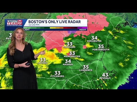 Video: Warm-up, rain becoming heavy Monday