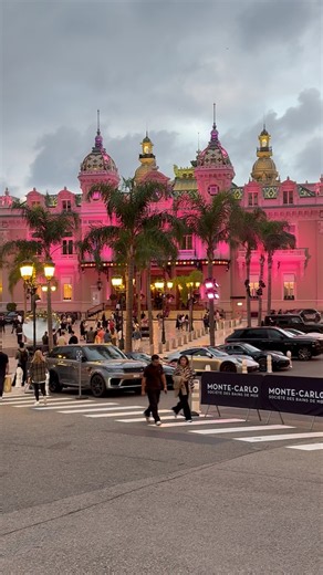 Monaco’s Famous Casino Turns Pink!