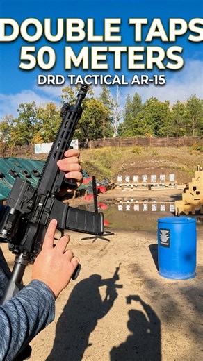 Two Shots. One Steel Target. 50 Meters! | AR-15 #Shorts