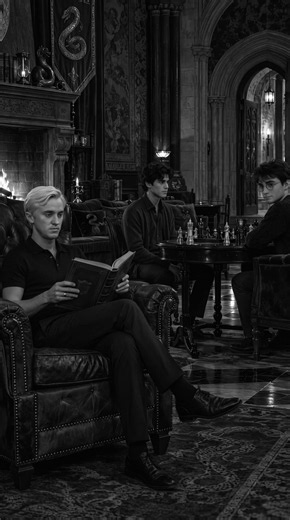 The mood is lighthearted and everyone is having a good time… until Ron arrives. 👀💚 Will Hermione finally tell him about what happend with Draco? Or will she keep it a secret? 🖤✨ ✨ AI-generated fan fiction | Unofficial Harry Potter-inspired story. #dramione #dracomalfoy🐍 #hogwarts8thyear