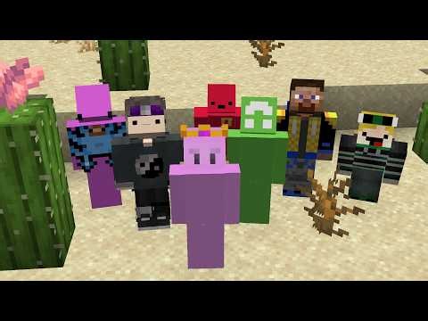 7 YouTubers beat Minecraft in a Desert ONLY World