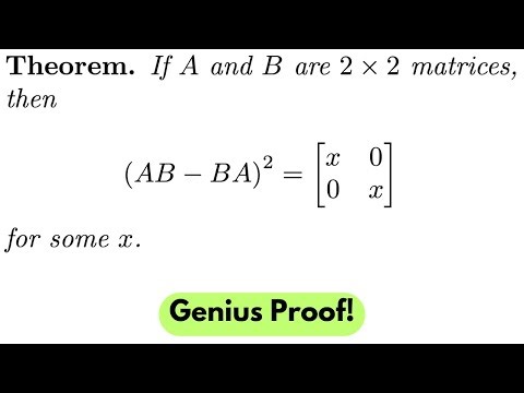 The SECRET Property of ALL 2 x 2 matrices! 🤯 | Linear Algebra Proof!