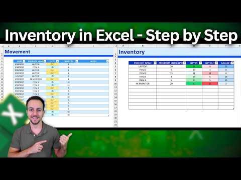 How to create an Inventory Management System in Excel for Beginners