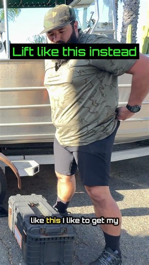 Loading the boat wrecks your back?