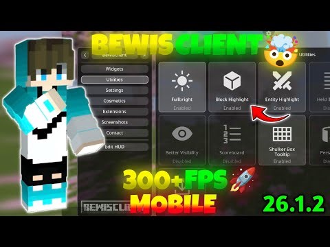 BewisClient 26.1.2 Mobile 🤯 | 300+ FPS 🚀 | Best PvP Client! (Mojo Launcher)