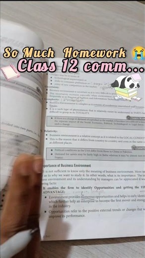 👉So Much Homework class 12 Commerce 😮‍💨📚 # short # relatable # study