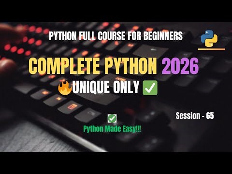 Session 65 : Python symmetric_difference() Method Explained 🔥 | Python Full Course For Beginners