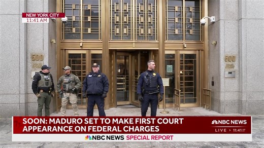 LIVE: NBC News Special Report: Maduro set to make first court appearance. | NBC News
