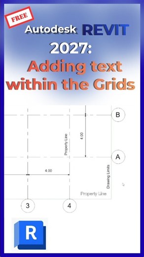 How to Add Text & Annotations to Grids in Revit 2027