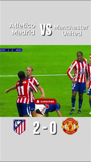 Atletico Madrid Vs Manchester United 2 - 0 #UEFAChampionsLeague [P. Barrios, Ademola Lookman Goals]
