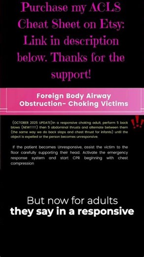 Master the New CPR Choking Protocol #acls #lifesaving #tutorial
