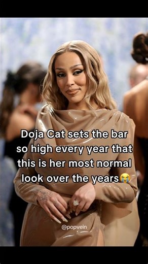 Doja Cat sets the bar so high every year that this is her most normal Met Gala look over the years 😭
