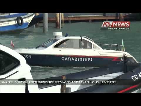 RIVA DEGLI SCHIAVONI, FERMATO UN 21ENNE PER SPACCIO: A CASA 4 KG DI HASHISH | 29/12/2025