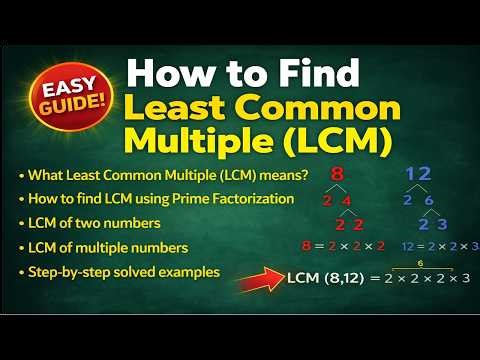 LCM Made Easy! Learn Least Common Multiple in Minutes (Step-by-Step)