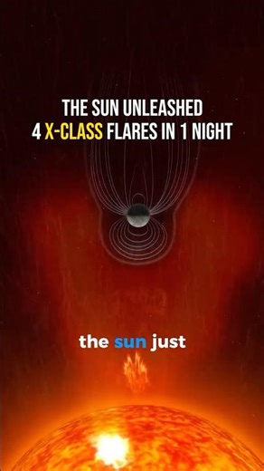 Sun Explodes With Four X-Class Flares Back-to-Back #solarcycle #astronomy #extreme