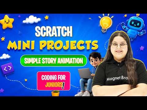 Lecture 14 - Simple Story animation - Mini Projects | Scratch Basics | Coding For Juniors  Course