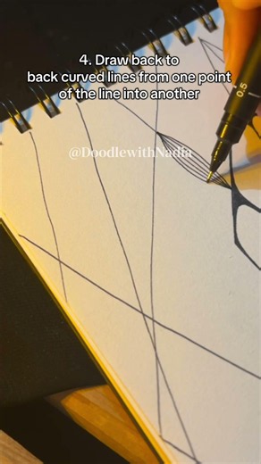 Amazing Doodle Tutorial Day 10 😻 #doodlewithnadia #art #drawing #artist #zentangle