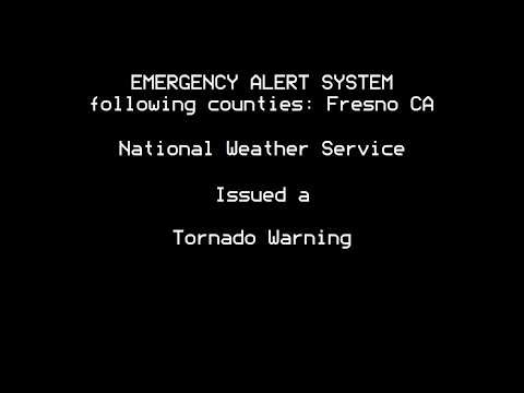2 Confirmed Tornado Warnings in Fresno, CA (April 21)