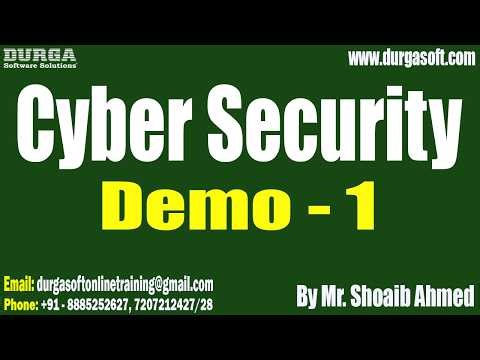 Cyber Security tutorials || Demo - 1 || by Mr. Shoaib Ahmed On 23-03-2026 @7AM (IST)
