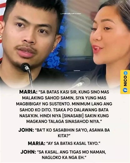 ₱20K NA SUSTENTO, KULANG PA RAW?! 😳 Nag-viral ang isang episode ng Raffy Tulfo in Action matapos magharap ang mag-asawang hiwalay na sa pagsasama pero legal na kasal pa rin, dahil sa usapin ng sustento sa kanilang dalawang anak. Ayon kay Maria, kulang umano ang ₱20,000 buwanang sustento dahil private school ang panganay at may hika naman ang bunso na nangangailangan ng regular na checkup. Giit ni Maria, mas malaki dapat ang ambag ng magulang na mas mataas ang kita. #RaffyTulfoInAction #MLBB10TH