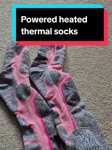 One size fits all, unisex heated thermal Socks to keep your feet warm through the winter months #socks #heatedsocks #wintersocks #tiktokmademebuyit #blackfriday