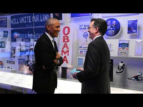 Barack Obama and Stephen Colbert Talk About the Obama Presidential Center