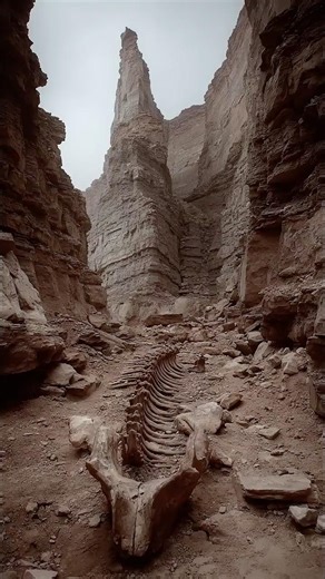 Quarry Blast Exposes Massive Fossil Embedded in Rock Wall