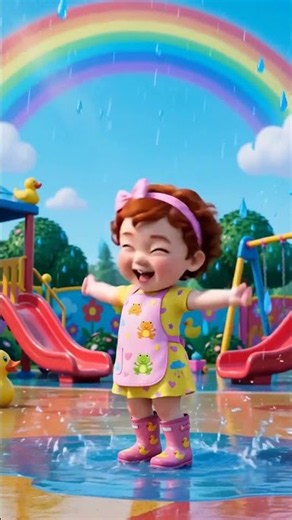 Rain, Rain, Go Away Song for Toddlers! 🌧️ Nursery Rhyme with Tilly #Shorts