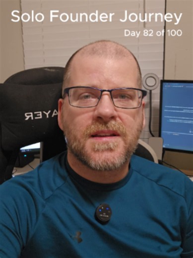 100 days to get SurFox AI to $10,000 a month in recurring revenue. Day 82. Got an email at 6AM. Infrastructure partner had a configuration issue. My entire platform was down. No team to call. No one to hand it off to. Just me. Normal companies have teams for this. I'm one person. That's the deal I made. The real lesson today wasn't the outage. It was the reminder that as a solo founder, you cannot plan tomorrow. Every day is different. The faster you get okay with that, the longer you last. SurF