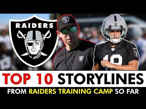 TOP 10 Raiders Training Camp News Storylines So Far