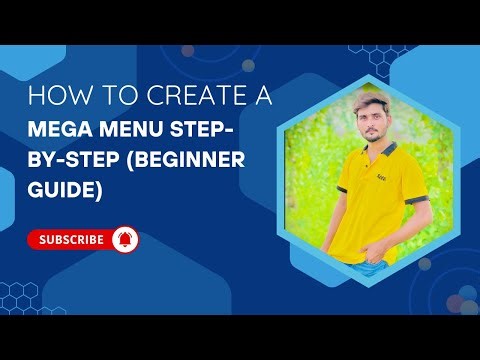 Mega Menu Step by Step Beginner Guide