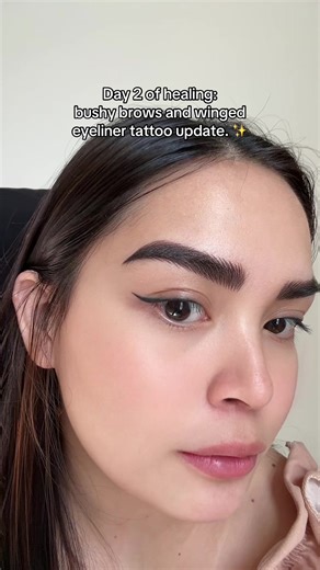 Bushy brows & Eyeliner Tattoo by @Betty Arabia🇦🇪🇵🇭 ❤️✨ #microblading #eyelinertattoo #bettybrows #uae #fyp