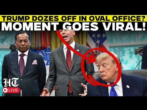 LIVE | Trump Allegedly Dozes Off During Oval Office Press Conference After Calling Biden 'Sleepy'