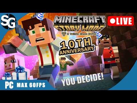 🔴 LIVE | Minecraft: Story Mode 🎉 10 YEAR ANNIVERSARY – Episode 4 | YOU DECIDE! Walkthrough