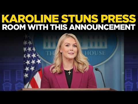 Karoline Leavitt Briefing LIVE | LEAVITT Makes Shocking Iran Announcement | Trump | US News LIVE