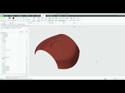 Creo Surface Modeling – Boundaries, Sketching, Project, Offset, Trim, Thicken |Creo Tutorial