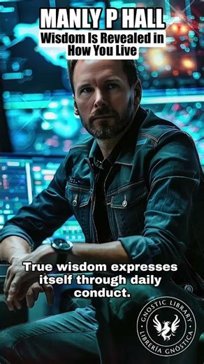 💥 MANLY P HALL ❯ Wisdom Is Revealed in How You Live 💖