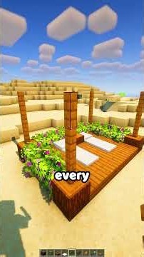 how to make a realistic beach cabana #minecraft @ItsKingBlake