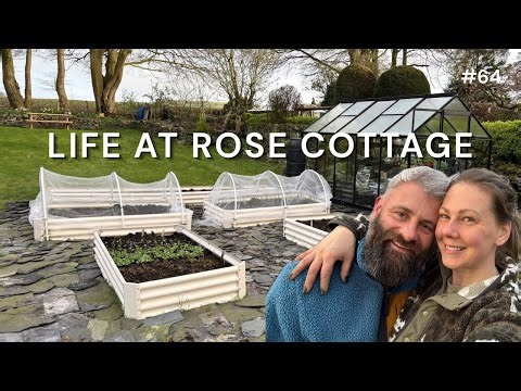 Garden shopping, Tree Planting & Using old roof tiles on the veg patch | Life at Rose Cottage Ep. 64