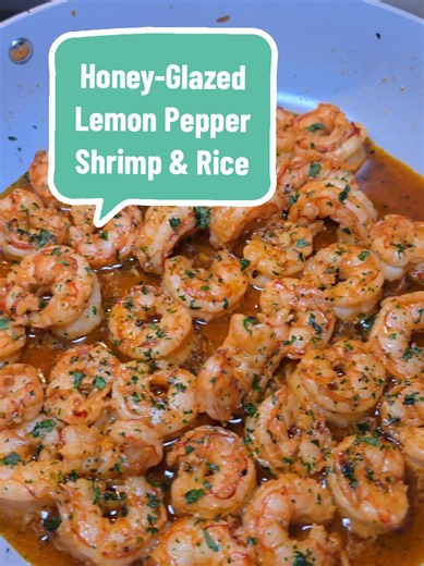 Honey-Glazed Lemon Pepper Shrimp & Rice — Easy Family Dinner