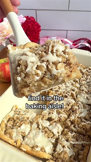 All the flavors of a caramel apple wrapped up in a soft, buttery pie bar. Made even better with Carnation’s limited-edition Caramel Flavored Evaporated Milk! Save this recipe for your next fall bake! 🍎 #caramelapple #fallbaking #carnationmilk #desserttok #applerecipes Caramel Apple Pie Bars: Yield: 18 Servings Prep Time: 20 Minutes Bake Time: 45 Minutes Filling Ingredients: 1 pkg (2 rounds) Refrigerated Pie Dough 3 Large Apples, peeled and thinly sliced 3 TBS Flour 3 TBS Sugar 1 tsp Cinnamon 1⁄