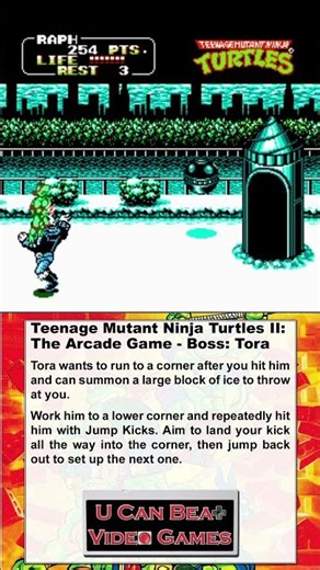 U Can Beat Video Games - Teenage Mutant Ninja Turtles II: The Arcade Game - Tora