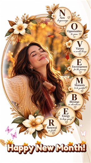 Hello November CapCut Pioneer Template — New Month Video