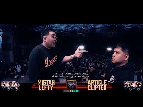 FlipTop - Mistah Lefty vs Article Cliped | Bisaya Battle (Subtitled)
