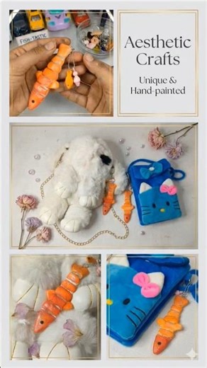 I made my own version of the viral fish keychain! 🐟✨ #keychain #shorts #diy #handmade