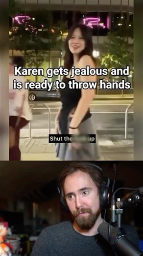 Karen Gets Jealous And Is Ready To Throw Hands 💀