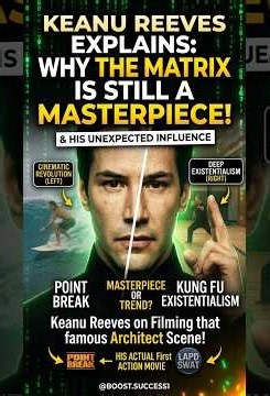 Keanu Reeves Explains Why The Matrix Is Still a Masterpiece!