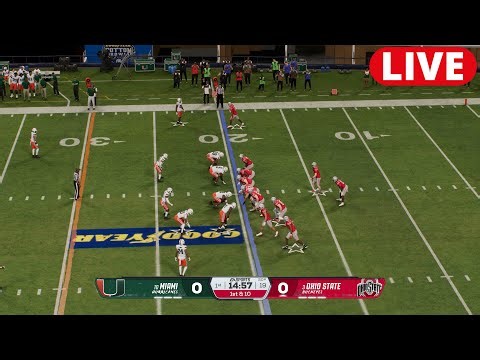 Ohio State Buckeyes vs.Miami Hurricanes Full Game | 2025 NCAAF Cotton Bowl Game Simulation 